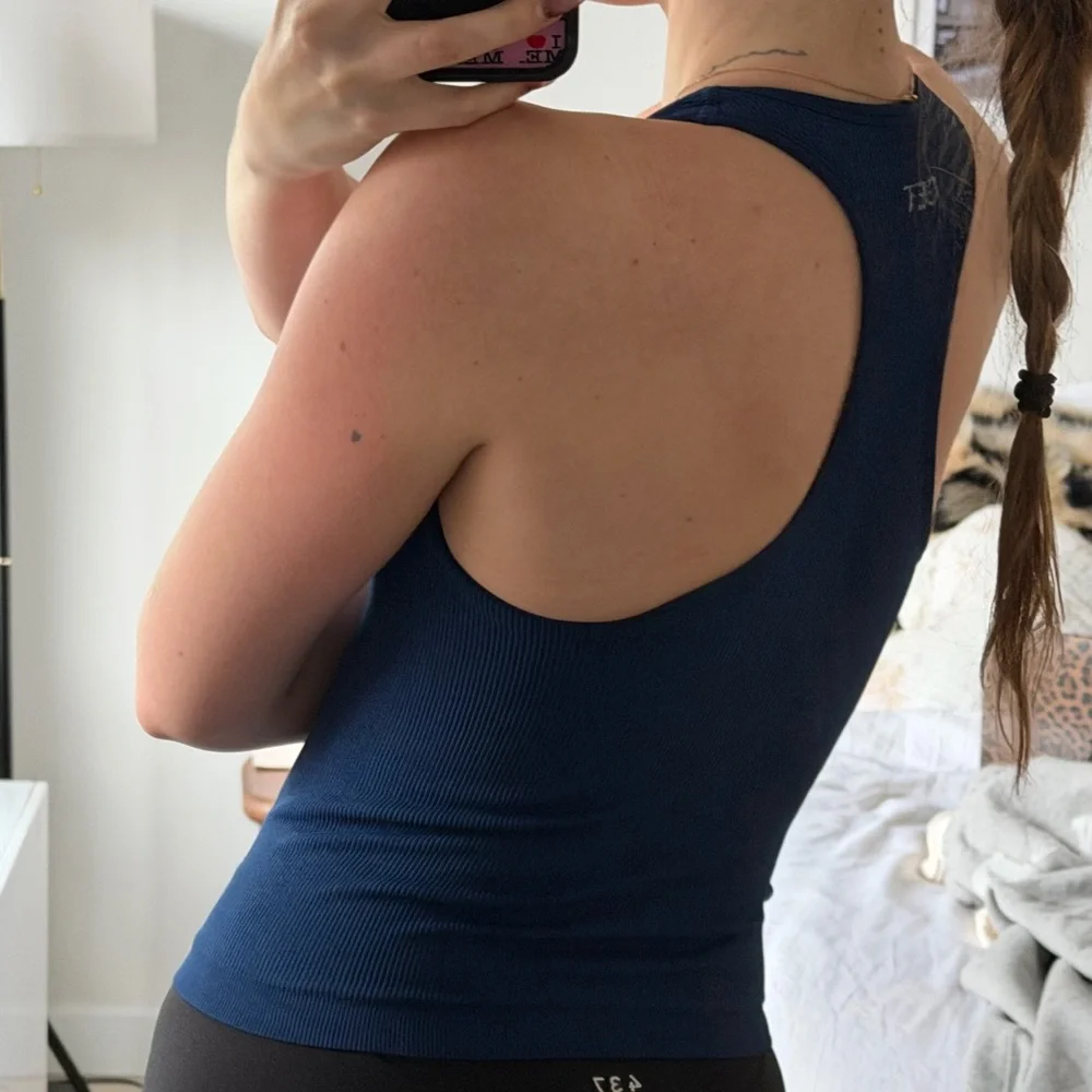 SET Active Ribbed Racerback Tank - Picture 4 of 7